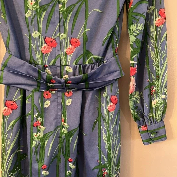 Vintage 60's Posh by Jay Anderson Women's US Sz 2 ES Multicolor Floral Mod Retro - Picture 3 of 8